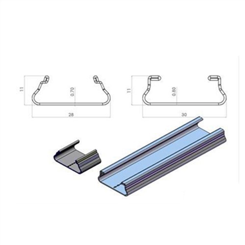 Priključak za zaključavanje aluminijskog profila staklenika